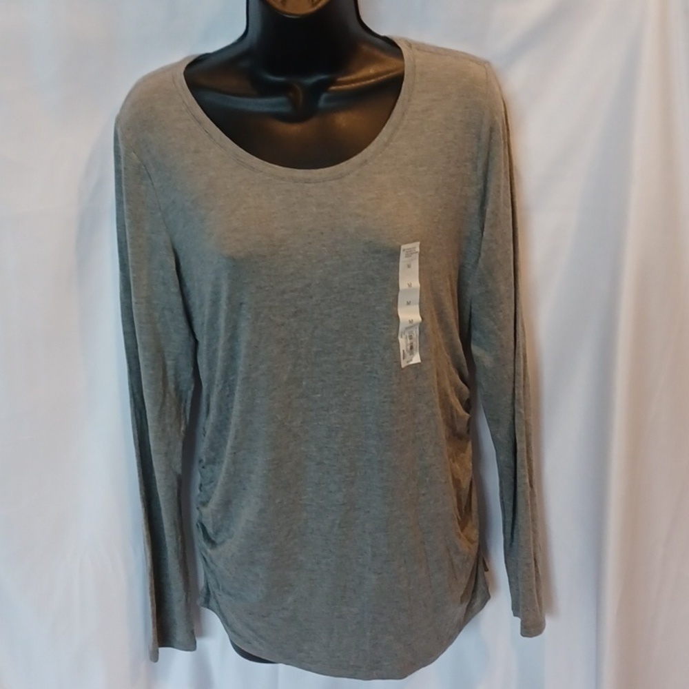 Sonoma Maternity T Shirt, Gray, long sleeve